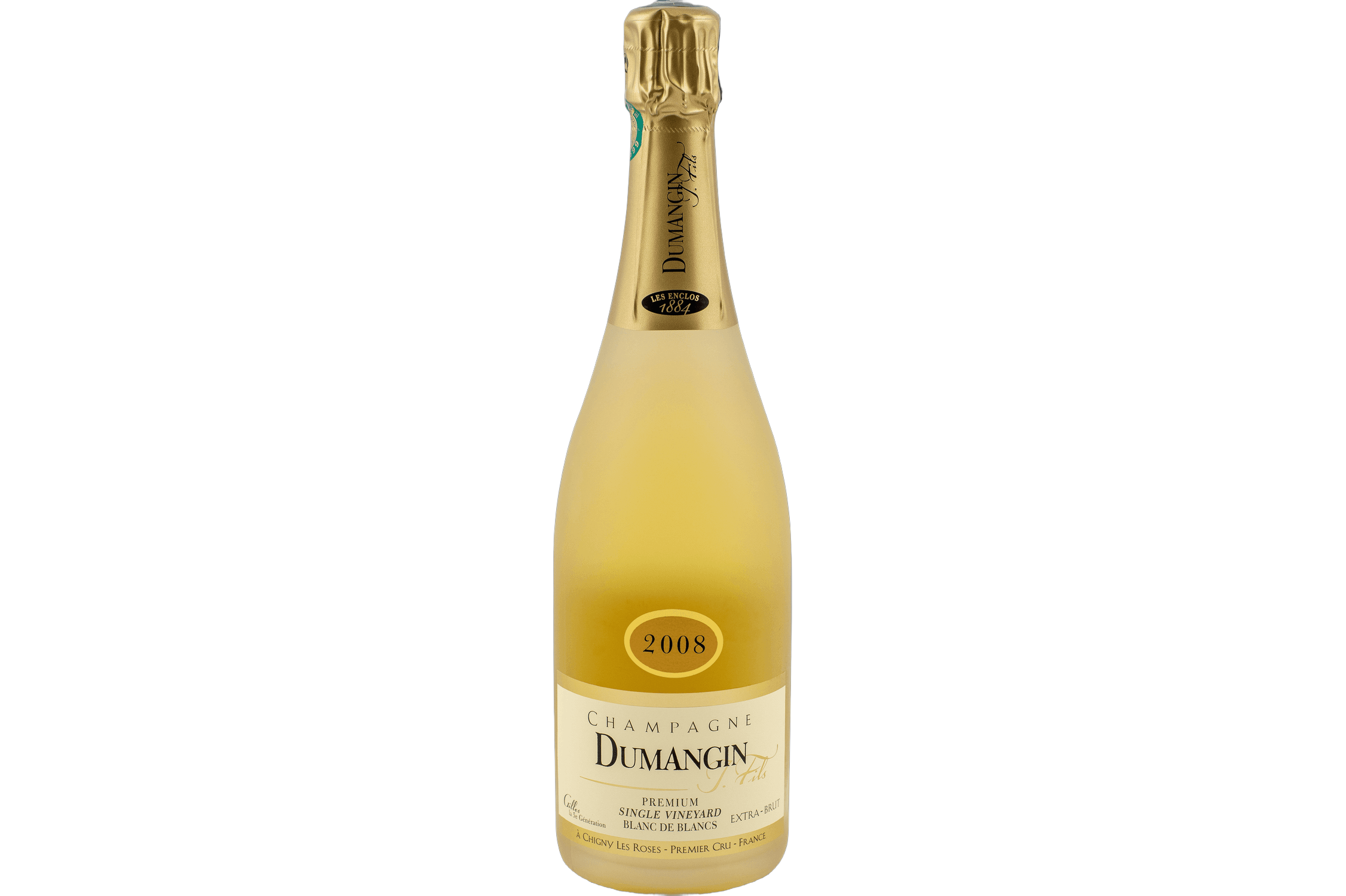 Champagne Dumangin Premium Single Vineyard Blanc de Blancs Extra Brut wine bottle